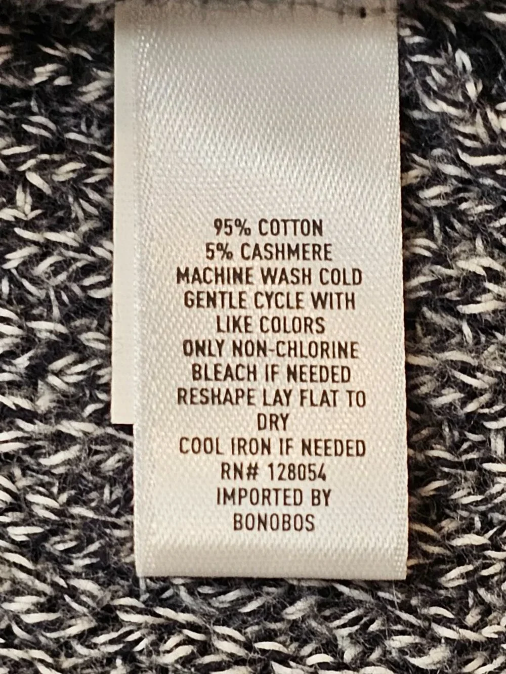 Bonobos Cotton Cashmere Blend Sweater L